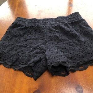 Ardene Black Lace Shorts size exsmall- dress them up or down. Preloved